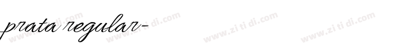 prata regular字体转换 prata regular字体转换